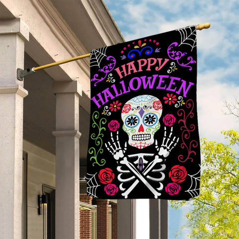 Shadarev Happy Halloween Garden Flag - 12x18 Garden Flag Sublimation Design Download PNG File Instant Download Sublimation CaldwellArt 