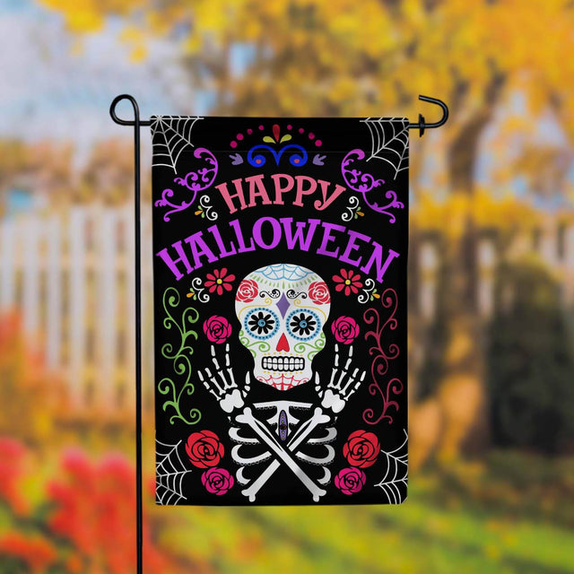 Shadarev Happy Halloween Garden Flag - 12x18 Garden Flag Sublimation Design Download PNG File Instant Download Sublimation CaldwellArt 