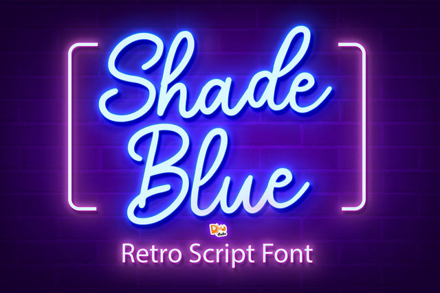 Shade Blue Font Dm Letter Studio 
