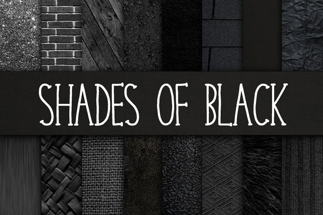 Shades of Black Digital Paper Textures Sublimation Old Market 