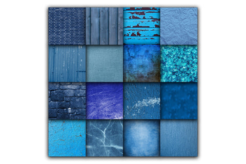 Shades of Blue Digital Paper Textures Sublimation Old Market 