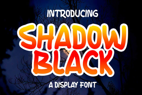 Shadow Black Font LetterdayStudio 