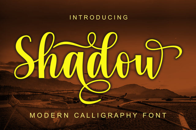 shadow Font gatype 