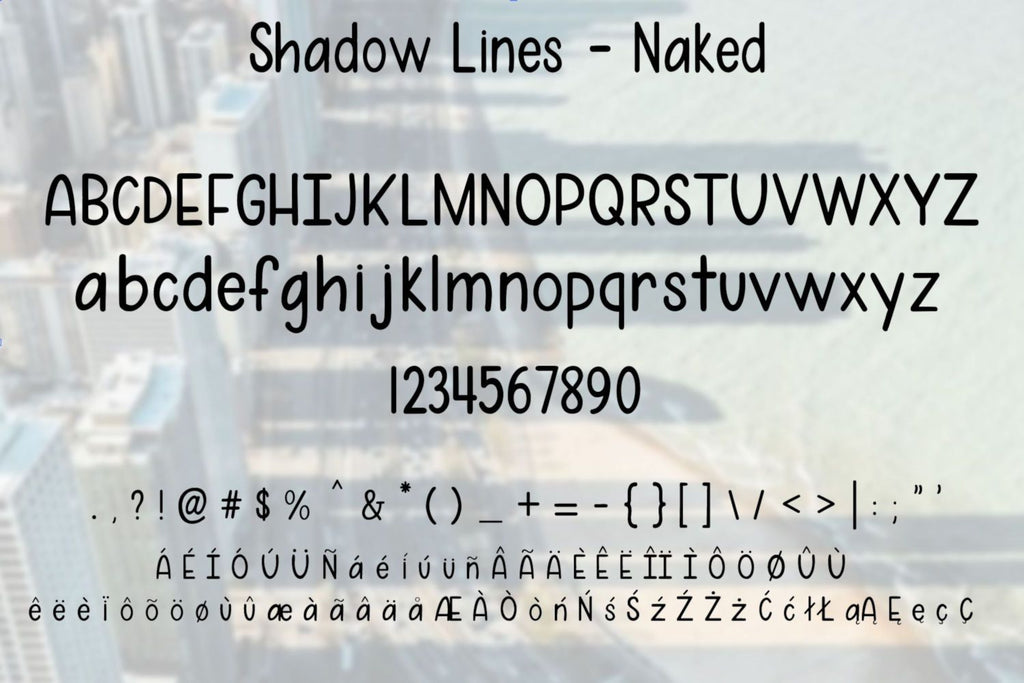 Shadow Lines - A fun font duo with and without shadow lines - So Fontsy
