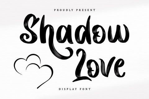 Shadow Love Font Sakha Design Studio 