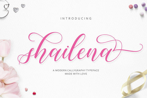 Shailena Script Font Jamaluddin 