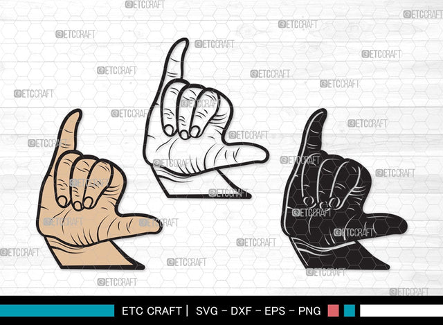 Shaka Brah SVG Cut File | Hang Loose Svg | Hands Svg | Finger Svg | Shaka Brah Clipart SVG ETC Craft 