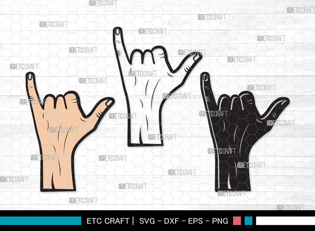 Shaka Brah SVG Cut File | Hang Loose Svg | Hands Svg | Finger Svg | Shaka Brah Clipart SVG ETC Craft 