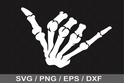 Shaka Skeleton Hand Svg, Png, Dxf, Skeleton hand Svg SVG SailorMoonDigitals 
