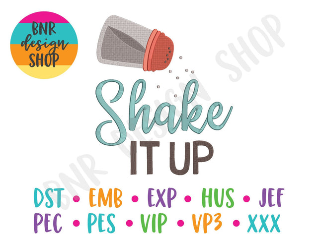 Shake It Up Embroidery Design Embroidery/Applique BNRDesignShop 