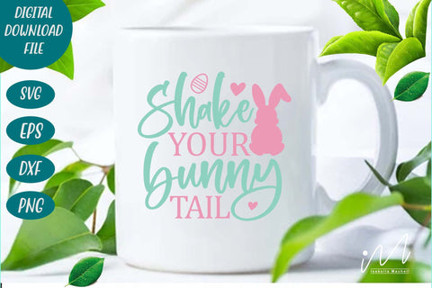 shake your bunny tail svg, Easter bunny svg, Bunny t shirt, Bunny cricut SVG Isabella Machell 