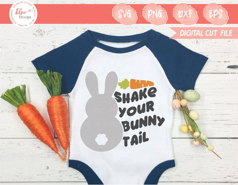 Shake Your Bunny Tail - SVG, PNG, DXF, EPS SVG Elsie Loves Design 