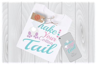 Shake Your Cotton Tail SVG Files for Cricut Designs | Easter SVG Files SVG My Sew Cute Boutique 