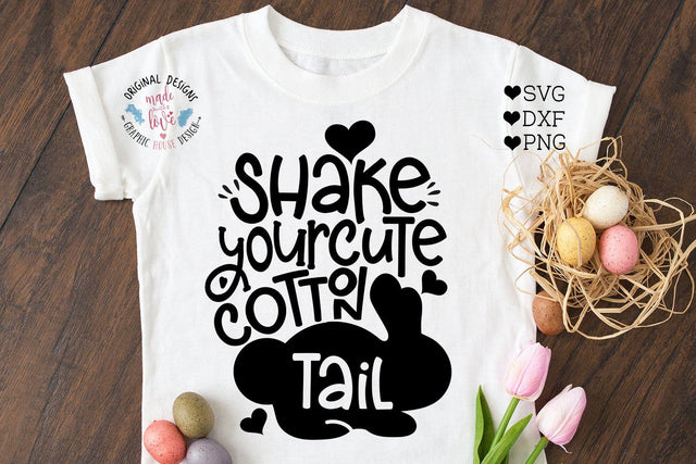 Shake Your Cute Cotton Tail SVG Graphic House Design 