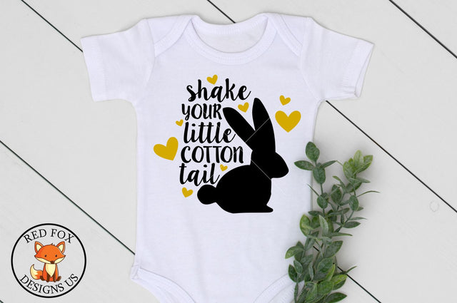 Shake Your Little Cotton Tail, Easter Svg Png Dxf Files SVG RedFoxDesignsUS 