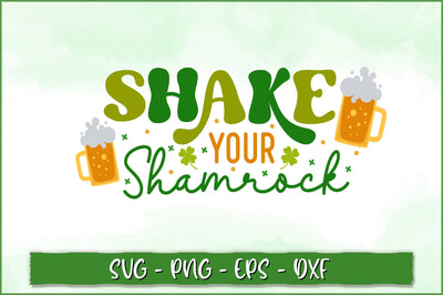 Shake your shamrock Retro SVG SVG Shetara Begum 
