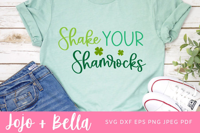 Shake Your Shamrock SVG, St Patrick's Day Svg, St Paddys Day Svg, St Patricks Svg, Svg files for Cricut, Sublimation Designs SVG Jojo&Bella 