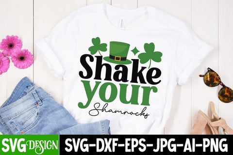 Shake Your Shamrocks SVG Cut File, Shake Your Shamrocks SVG Design SVG BlackCatsMedia 