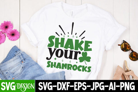 Shake Your Shamrocks SVG Cut File, Shake Your Shamrocks SVG Design SVG BlackCatsMedia 