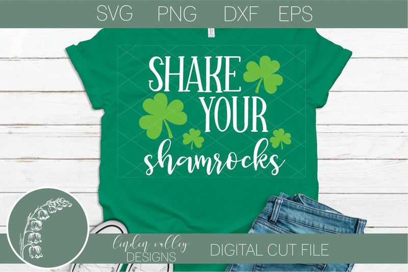 Shake Your Shamrocks SVG|St. Patrick's Day SVG|Funny SVG SVG Linden Valley Designs 