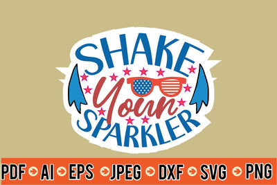 Shake Your Sparkler Sticker SVG SVG MStudio 