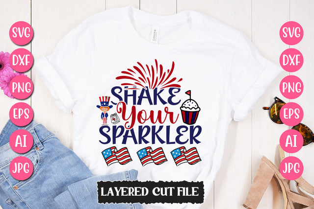 Shake Your Sparkler SVG Cut File SVG Newmockups 