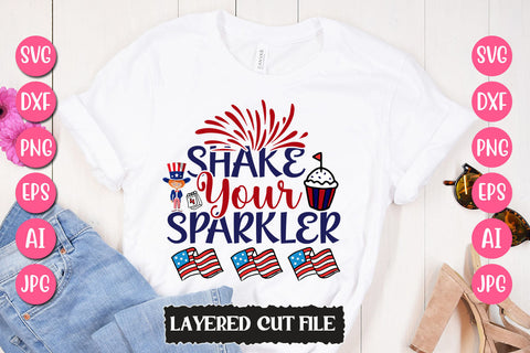 Shake Your Sparkler SVG Cut File SVG Newmockups 