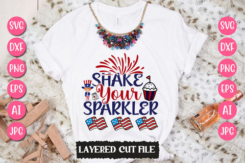 Shake Your Sparkler SVG Cut File SVG Newmockups 