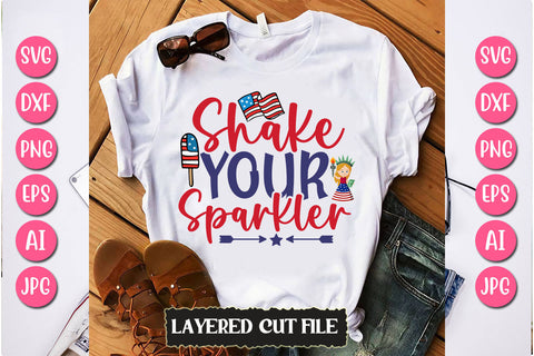Shake Your Sparkler SVG Cut File SVG Newmockups 