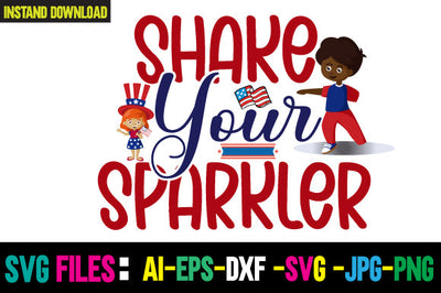 Shake Your Sparkler SVG Cut File SVG Newmockups 