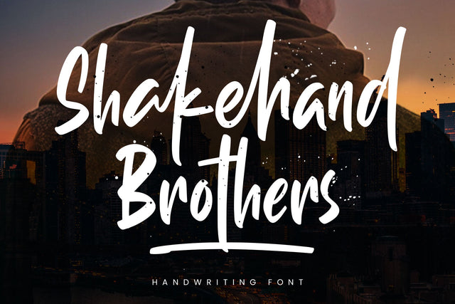 Shakehand Brothers Font Arterfak Project 