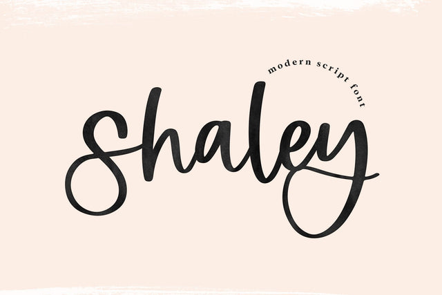 Shaley - Modern Script Font Font KA Designs 