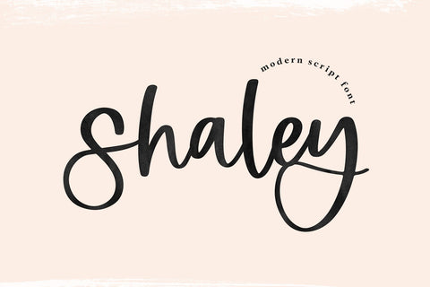 Shaley - Modern Script Font Font KA Designs 