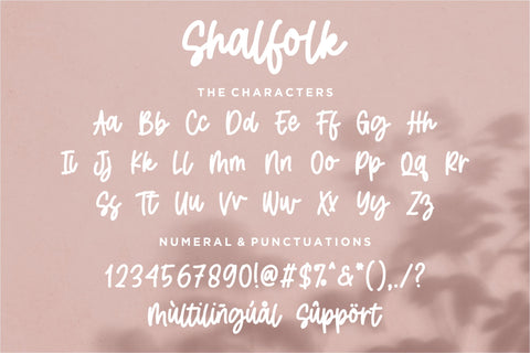 Shalfolk Font Qwrtype Foundry 