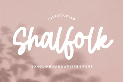 Shalfolk Font Qwrtype Foundry 