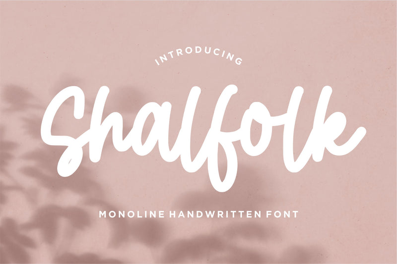 Shalfolk Font Qwrtype Foundry 