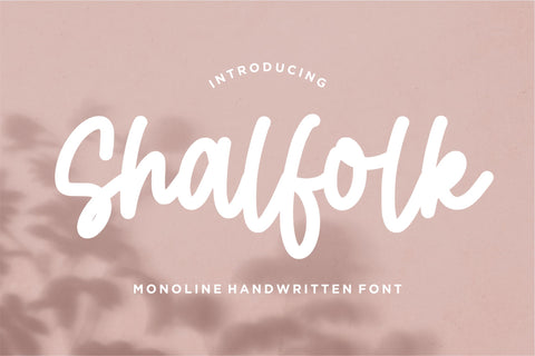 Shalfolk Font Qwrtype Foundry 