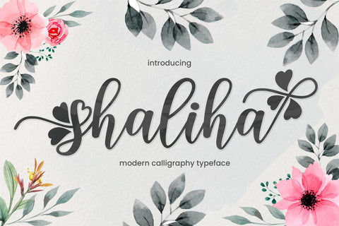 Shaliha Script Font Font Mrletters 