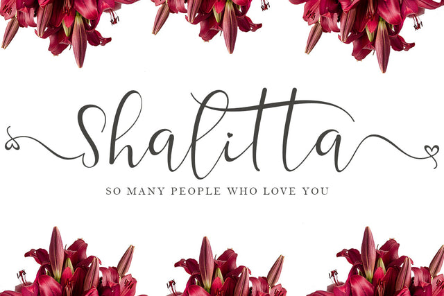 Shalitta Font Prasetya Letter 