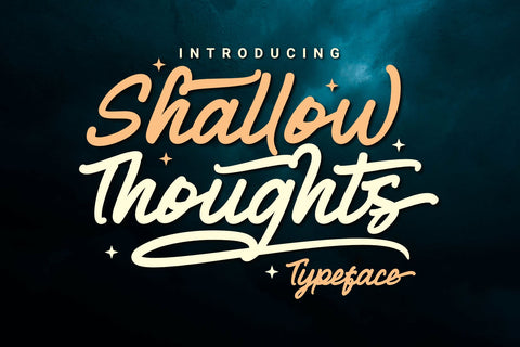Shallow Thoughts Font Dumadistyle 