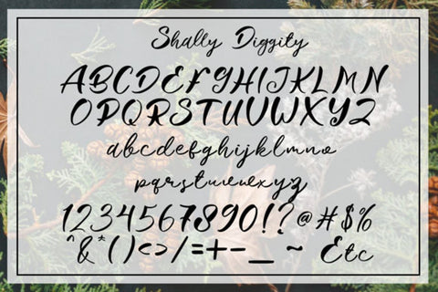 Shally Diggity Font Mengulirpena 