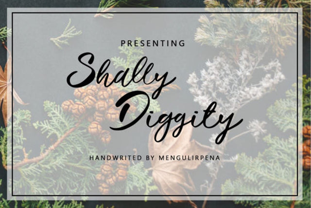 Shally Diggity Font Mengulirpena 