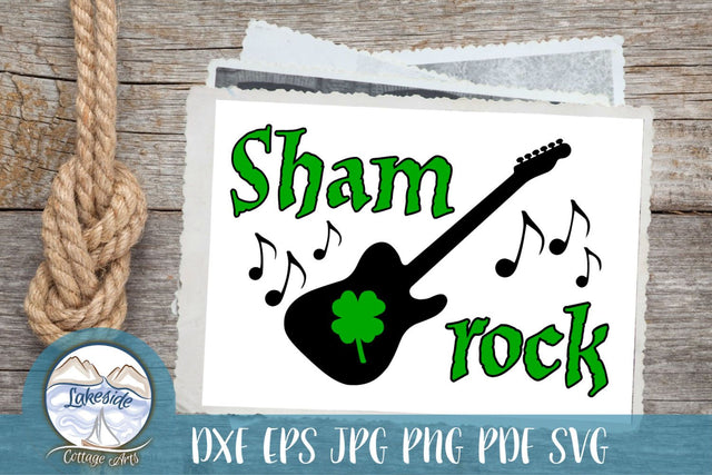 Sham Rock St Patrick's Day Design SVG Lakeside Cottage Arts 