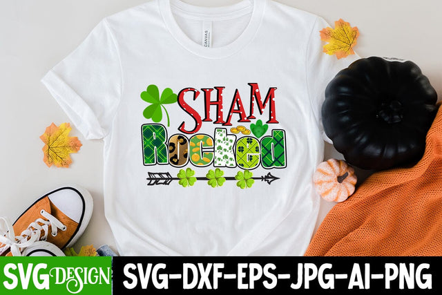 Sham Rocked Sublimation Design ,Sham Rocked PNG , St.Patrick's Day Sublimation , Happy St.patrick's Day Sublimation Sublimation BlackCatsMedia 