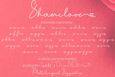 Shamilove Font Prasetya Letter 