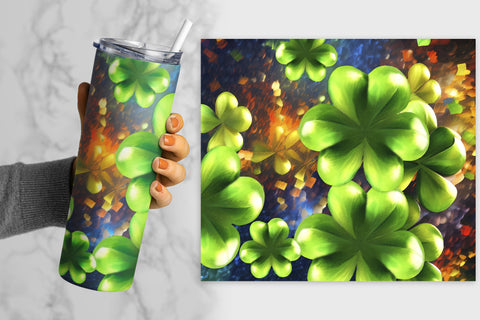 Shamrock 20oz Skinny Tumblers sublimation wraps Sublimation Angel on Empire 