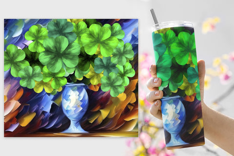 Shamrock 20oz Skinny Tumblers sublimation wraps Sublimation Angel on Empire 