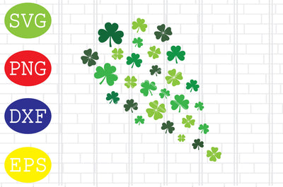 Shamrock Clover (2) Svg, Patrick's Day Svg, Png, Eps, Dxf Files SVG DigitalSvgFiles 