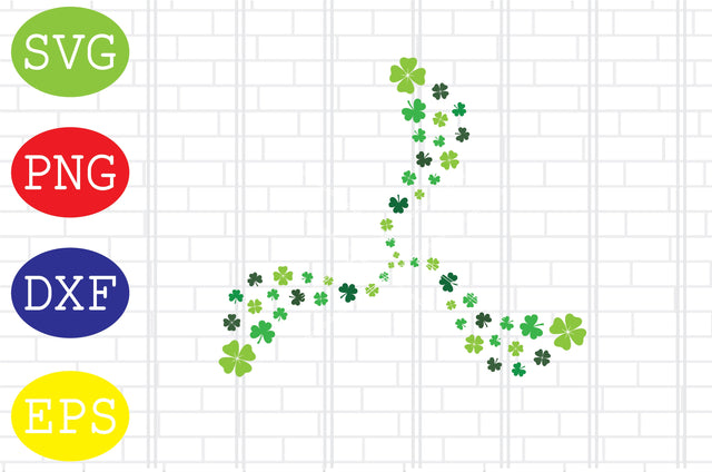Shamrock Clover (4) Svg, Patrick's Day Svg, Png, Eps, Dxf Files SVG DigitalSvgFiles 