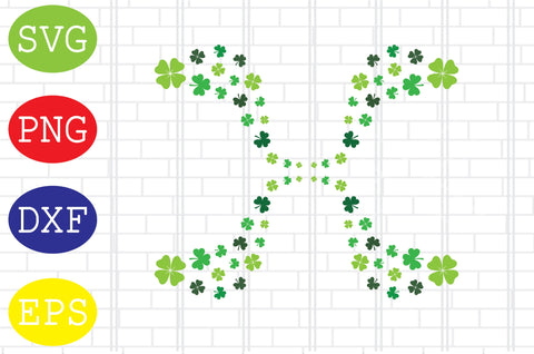 Shamrock Clover (6) Svg, Patrick's Day Svg, Png, Eps, Dxf Files SVG DigitalSvgFiles 